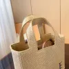 Kadın Raffias Omuz Messenger Büyük Mağaza Çantası Tasarımcısı Mens 2 Boyutlu Çanta Çanta Lüks Nakış Yaz Plaj Çantası Saman Dokuma Çarşamba Çarşafı Tote Çanta