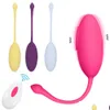 Altri articoli di bellezza per la salute Giocattoli del vibratore del dildo Bluetooth senza fili per le donne Indossare il telecomando Mutandine vibranti della palla della vagina Giocattolo A Dhaqw