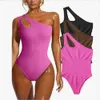 Lu Align Damesschouder Diagonaal Algin Graven Draad Populaire Driehoeksbroek Body Schoonheidspak T-vormig Kruis Sneldrogend Strakke bodysuit Gymkleding Citroendame