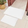 Sublimation Blank Bath Rugs Decorative Bathroom Floor Mat White non-slip Set Heat Transfer Printing DIY Home Entrance Felt Polyester Doormat Toilet