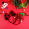 Decoraciones navideñas Diademas de novedad Surtido EES Diadema Hombre de pan de jengibre Sombreros Traje de reno Aro para el cabello para accesorios de fiesta Am9Op