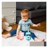 Speelgoedwalkietalkies Interphone Speelgoed Walkietalkie voor kinderen Microfoon Draadloze antenne met zaklamp Set van 2 voor cadeau Drop Delivery Speelgoed Dhquq