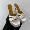kadın daccori lüks tasarımcı yüksek topuklu elbise ayakkabıları için sandalet Hakiki Deri Moda rahat topuk Roma sandalet 13 cm 35--42 boyutu