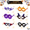 Décoration de fête Big Halloween Lunettes pour faveurs Pack de 12 lunettes Cadre Décorations Citrouille Lunettes de soleil Po Booth Props Drop Deliv Amtc8