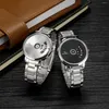 Armbandsur 2023 V6 Fancy Rotate Water Resist Quartz Watch Men Armband Vintage Man Dress Relojes Full Steel Male Wristwatch