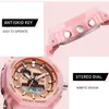 Wristwatches Watches For Women SMAEL Watch Waterproof Back Light LED Clock Alarm Stopwatch Ladies Gift 8037 Luxury WomenWristwatches