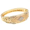 Bangle Sunspicems Gold Color Algeria Bracelets African Bride Middle East Dubai Crystal Bangles For Women Wedding Jewelry