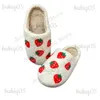 2023 Autumn/Winter Sweet Fashion Women's Girls' Strberry Plush Warm Slippers Cozy Cute Indoor Shoes T231104