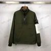 Designer Men's Jackets Compass Badge Autumn och Winter Simple Solid Color Half Zip Casual Coat T230404