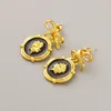 Dangle Earrings LONDANY Retro Fashion Enamel Bow Flower Female