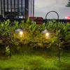 Novità Illuminazione Lanterna solare retrò Lanterna solare a sospensione per esterni Lampada solare vintage con lampadina bianca calda per giardino Patio Decorazioni per feste di Natale P230403