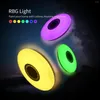 Deckenleuchten Musik LED-Licht Lampe RGB Smart Unterputzmontage Rundes Sternenlicht Dimmbarer Farbwechsel