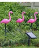 Nieuwheid verlichting LED LADN SOLAR Flamingo Lamp Outdoor Solar Powered Garden Licht Waterdichte tuin Pad Decoratieve lichten voor patio Yard Pathway P230403