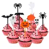 Forks 10pcs/set desenho animado crianças bolo sobremesa picar de dente almoço de halloween frutas bento almoços decoração de festa