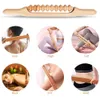 Massageador de massageiro de madeira de massagem Ferramenta de massagem Rolo de corpo Anti -celulite ferramenta de drenagem linfática Ferramenta Muscle Libele Stick Rod Gua SHA 230403