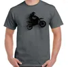 Męskie koszule moda 2023 mężczyzn krótko rękawoodpsek abstrakcyjny motocross męski T-sens Motox Off Road Biker Motorbike Race Drurt Print