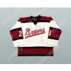 Personnalisé BILL CORKERY BOSTON BRAVES HOCKEY JERSEY Top cousu S-M-L-XL-XXL-3XL-4XL-5XL-6XL