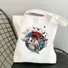 Shoppingväskor totoro studio ghibli tote kvinnor spirat bort duk miyazaki hayao kiki anime axel vikbar 90 -tal 230404