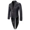 Costumes pour hommes Tuxedo Blazer Tailcoat Un bouton formel longue veste manteau Vintage Tails soirée Jacquard mariage marié uniforme