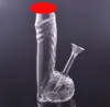 ポータブルスモールダブリグボンウォーターパイプフッカーユニークなガラス水