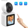 Baby monitor Home Smart Camera Wireless WiFi Tracciamento umano IP Cloud 360 PTZ Baby monitor 2.8 Inc IPS Videochiamata di sicurezza per anziani Telefono con fotocamera Q231104