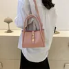 Omuz Çantaları Kova Kadınlar için Yumuşak Pu Deri Çantalar ve Çantalar Büyük Kapasiteli Pembe Crossbody Mini Hobo Tote Çanta