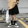 Mäns shorts shorts män last unisex sommar nya studenter stor storlek koreansk lös rak case kneeleng harajuku 90 -tals Empire streetwear z0404