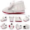 First Walkers Shoes Baby Kids Maternitypatent Pu Leather Tassel Moasins Big Bowknot Red Bottom For 0-24M Boys Girls Toddlers Drop De Dhrf0