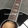 Custom Grand D Acoustic Guitar D Body Flamed Maple Back Side Abalone Binding 5PCS Map Neck Rosewood Fingerboard Deluxe Guitar