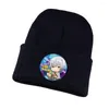 Ball Caps Anime Hakata Tonkotsu Ramens Knitted Hat Cosplay Unisex Print Adult Casual Cotton Teenagers Winter Cap