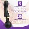 Andere Massageartikel 20 Geschwindigkeiten Leistungsstarker AV-Vibrator Zauberstab Nippel Klitoris Stimulator G-Punkt-Massagegerät Erwachsene Waren Erotik Sexspielzeug für Frauen Q231104