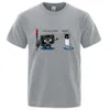 Mens TShirts Funny Music Player Male Tops Summer Loose Cotton Crewneck Hip Hop Tee Clothes High Quality Man 230404