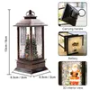 Other Event Party Supplies Christmas Snowball Lamp Led Lantern Snowman Water Navidad Vintage Gift Year 230404