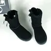 Arcos bota designer mulher inverno tornozelo austrália botas de neve couro real quente botas macias com tamanho de pele