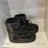 BOTAS MUJER 2022 NOWOŚĆ SNOW BOUT KOBIETY Zimowe ciepłe buty na nartach kosmiczne okrągłe palce platforma kostki snowboots T231104