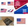 Banner Flag Factory Wholesale 3x5 stóp USA USA American Flag Unite State Star Stripes Flagi podwójne ścieg z dwoma mosiężnymi przelotkami Drop d dhicb