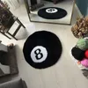 Arredamento per la casa Tappeti d'arte 8 Ball Black Area Rug Collezione Hypebeast Sneakers Mat Camera da letto Corridoio Sala giochi Fatto a mano Acrilico Tappetino alla moda Fornitore