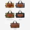 Duffel Bags Moda Men Men Men de grande capacidade de lona multifuncional Carry On Bager Bag Tote Utility Travel Weekender