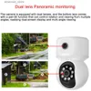 Babyfoons Tuya 2K Babyfoon voor thuis Dubbele lens Kleur Nachtzicht Wifi PTZ-beveiligingscamera Auto Tracking Smart Life IP-bewakingscamera Q231104