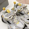 2024 Summer Sneaker Men Buty do biegania szary czarny żółty mikrofibra i siatkowy moda atmosferyczna komfort męskich trenerów sportowych trampki