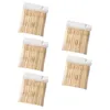 Dinnerware Sets 500 Pcs Disposable Fruit Fork Two-tooth Healthy Cheese Snack Salad Bamboo Tableware Log Color Toothpicks