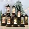 Other Event Party Supplies Christmas Snowball Lamp Led Lantern Snowman Water Navidad Vintage Gift Year 230404