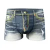 Onderbroeken Heren Boxers Ademend Mid Wasit Gedrukt Boxershorts Casual Slanke Mannelijke Zak Sexy Hombre Olifant Ardennen Slipje