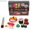 Kitchens Play Food Kids Simulation Barbecue Sushi Pretend Food Toy Simulation Sashimi Japanese Cuisine Fried Chicken BBQ Set Cooking Play House ToyL231104