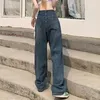 Jeans pour femmes 2023 Mode taille haute Baggy Harajuku Retro Streetwear Lâche Casual Denim Pantalon Coréen Y2K Pantalon large Calcas