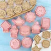 Formy do pieczenia eid Mubarak Cakies Cutters Star Moon Biscuit Stamp Decor Islamski wytłaczanie narzędzia meczetowe Lantern Fondant Form Forma Ra D6f9