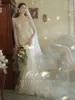 New princess shiny gown Wedding Dress Lace Pearls Beads Mermaid Tiered Ruffles Robe De Soiree Turkish Couture Dubai Abendkleider Bridal Gowns Sexy Bridal Dresses