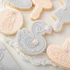 Moules de cuisson Ballet Girl Swan Gâteau Cookie Press Timbre Décoration Outil Acrylique Fondant Craft Cutter Biscuit Moule Cuisson Pâtisserie