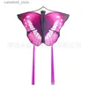 Kite Accessories Spring Children Outdoor Game Kite Gradual Butterfly Pattern Handmade Weifang Kite Stable Triangle Kite Q231104