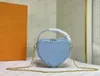 Kılıflar Pop My Heart Tecesi Mini Aşk Çantası Sevgililer Günü Kapitone Yumuşak Deri Üst Saplı Çanta Tasarımcısı Lüks Zincir Çıkarılabilir CrossBod